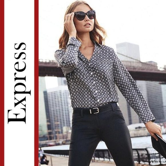 Express Tops - Express | 'Classic Foulard' Printed Portofino Shirt